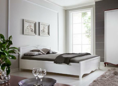 Double bed Milano Classic Bed Beds Marriage Bedroom Wood Designer new MI-2
